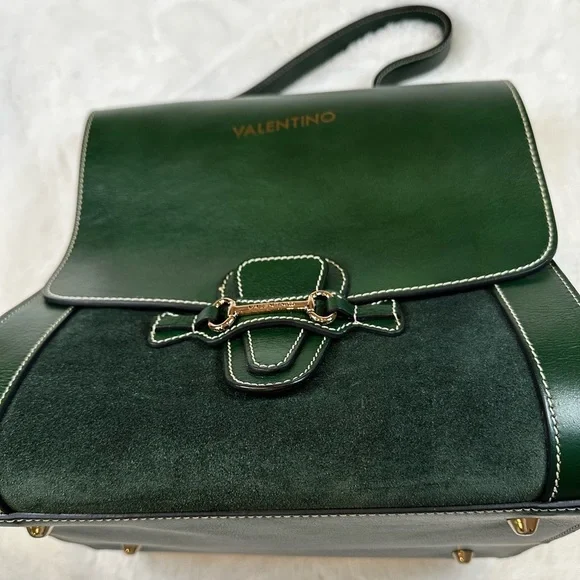 Valentino Dark Green Leather and suede Bag-brand new no tag - Picture 5 of 16